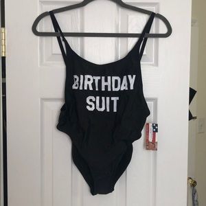 One-piece backless swimsuit